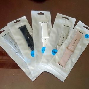 Silcone Apple watch bands SMALL 38/40mm 5 pack